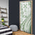 Green Hawaiian Quilt Pattern Door Cover Mixed Polynesian Tribal Arty - Polynesian Pride