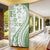 Green Hawaiian Quilt Pattern Door Cover Mixed Polynesian Tribal Arty - Polynesian Pride