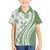 Green Hawaiian Quilt Pattern Kid Hawaiian Shirt Mixed Polynesian Tribal Arty