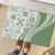 Green Hawaiian Quilt Pattern Rubber Doormat Mixed Polynesian Tribal Arty