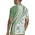 Green Hawaiian Quilt Pattern Rugby Jersey Mixed Polynesian Tribal Arty