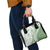 Green Hawaiian Quilt Pattern Shoulder Handbag Mixed Polynesian Tribal Arty