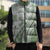 Green Hawaiian Quilt Pattern Sleeveless Puffer Jacket Mixed Polynesian Tribal Arty - Polynesian Pride