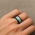Green Hawaiian Quilt Pattern Spinner Ring Mixed Polynesian Tribal Arty - Polynesian Pride