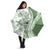 Green Hawaiian Quilt Pattern Umbrella Mixed Polynesian Tribal Arty - Polynesian Pride