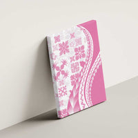 Pink Hawaiian Quilt Pattern Canvas Wall Art Mixed Polynesian Tribal Arty LT9 - Polynesian Pride