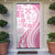 Pink Hawaiian Quilt Pattern Door Cover Mixed Polynesian Tribal Arty - Polynesian Pride