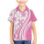 Pink Hawaiian Quilt Pattern Family Matching Mermaid Dress and Hawaiian Shirt Mixed Polynesian Tribal Arty