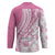 Pink Hawaiian Quilt Pattern Hockey Jersey Mixed Polynesian Tribal Arty - Polynesian Pride
