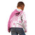 Pink Hawaiian Quilt Pattern Kid Hoodie Mixed Polynesian Tribal Arty