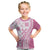 Pink Hawaiian Quilt Pattern Kid T Shirt Mixed Polynesian Tribal Arty