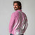 Pink Hawaiian Quilt Pattern Long Sleeve Polo Shirt Mixed Polynesian Tribal Arty