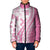 Pink Hawaiian Quilt Pattern Padded Jacket Mixed Polynesian Tribal Arty - Polynesian Pride