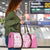 Pink Hawaiian Quilt Pattern Travel Bag Mixed Polynesian Tribal Arty - Polynesian Pride