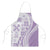 Purple Hawaiian Quilt Pattern Apron Mixed Polynesian Tribal Arty - Polynesian Pride