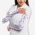 Purple Hawaiian Quilt Pattern Arm Sleeves Mixed Polynesian Tribal Arty - Polynesian Pride