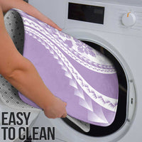 Purple Hawaiian Quilt Pattern Bathroom Set Mixed Polynesian Tribal Arty - Polynesian Pride