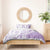 Purple Hawaiian Quilt Pattern Bedding Set Mixed Polynesian Tribal Arty