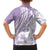 Purple Hawaiian Quilt Pattern Family Matching Off Shoulder Maxi Dress and Hawaiian Shirt Mixed Polynesian Tribal Arty
