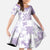 Purple Hawaiian Quilt Pattern Family Matching Summer Maxi Dress and Hawaiian Shirt Mixed Polynesian Tribal Arty