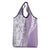 Purple Hawaiian Quilt Pattern Grocery Bag Mixed Polynesian Tribal Arty