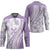 Purple Hawaiian Quilt Pattern Hockey Jersey Mixed Polynesian Tribal Arty - Polynesian Pride
