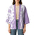 Purple Hawaiian Quilt Pattern Kimono Mixed Polynesian Tribal Arty - Polynesian Pride