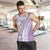 Purple Hawaiian Quilt Pattern Men Tank Top Mixed Polynesian Tribal Arty