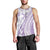 Purple Hawaiian Quilt Pattern Men Tank Top Mixed Polynesian Tribal Arty