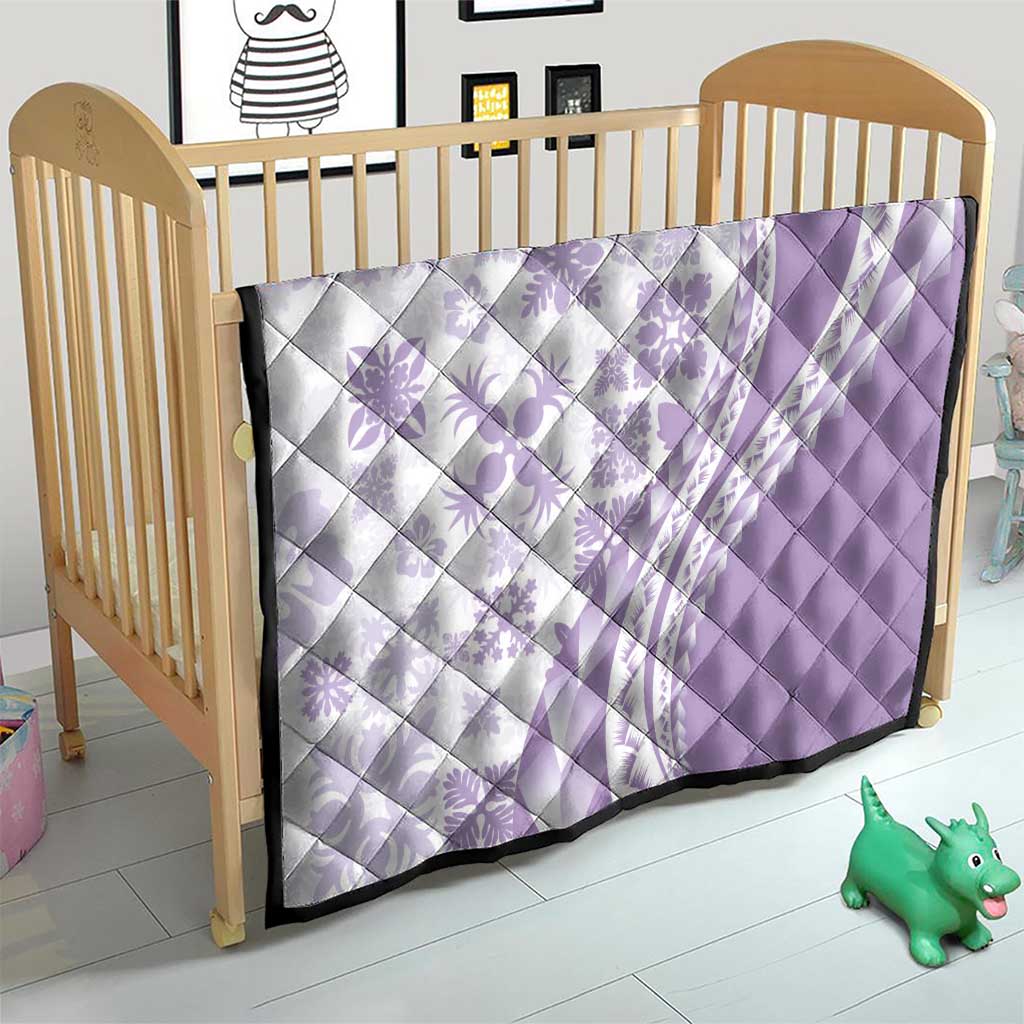 Purple Hawaiian Quilt Pattern Quilt Mixed Polynesian Tribal Arty