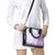 Purple Hawaiian Quilt Pattern Shoulder Handbag Mixed Polynesian Tribal Arty