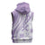 Purple Hawaiian Quilt Pattern Sleeveless Hoodie Mixed Polynesian Tribal Arty - Polynesian Pride