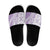 Purple Hawaiian Quilt Pattern Slide Sandals Mixed Polynesian Tribal Arty - Polynesian Pride