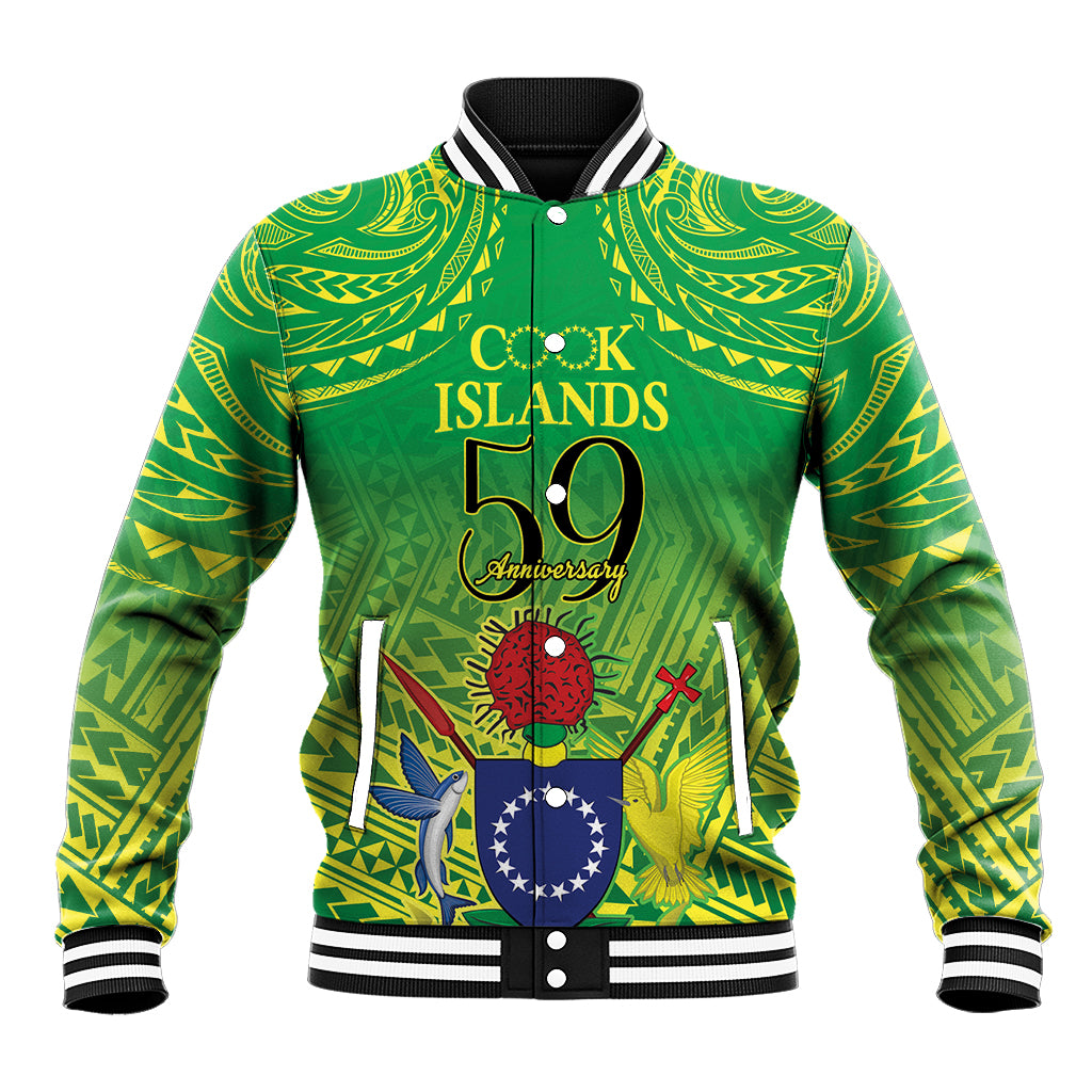 Cook Islands Constitution Day Baseball Jacket Kuki Airani Since 1965