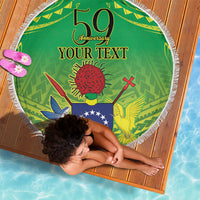 Cook Islands Constitution Day Beach Blanket Kuki Airani Since 1965