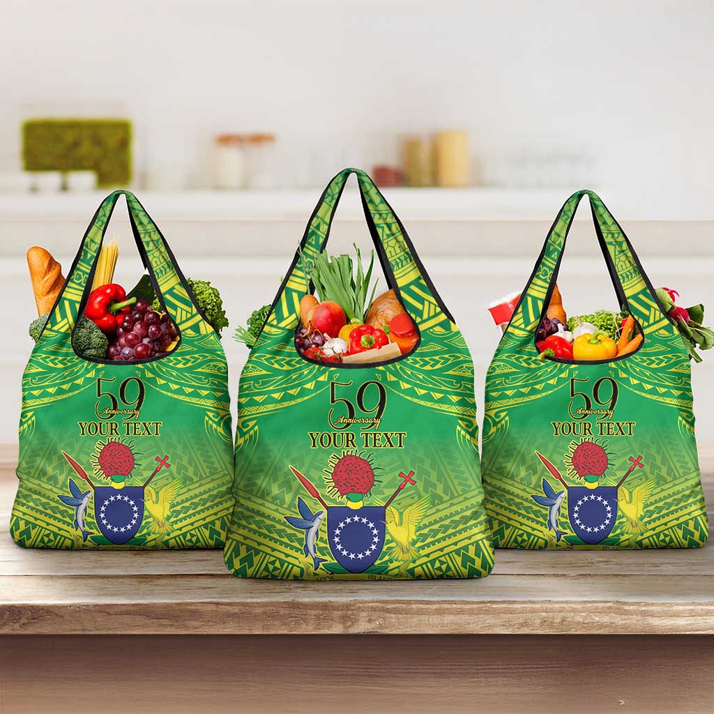 Cook Islands Constitution Day Grocery Bag Kuki Airani Since 1965