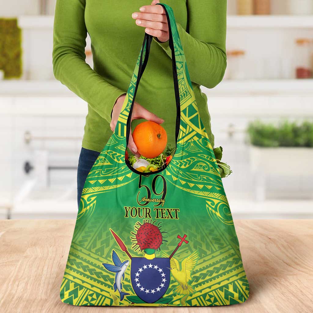 Cook Islands Constitution Day Grocery Bag Kuki Airani Since 1965