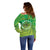 Cook Islands Constitution Day Off Shoulder Sweater Kuki Airani Since 1965