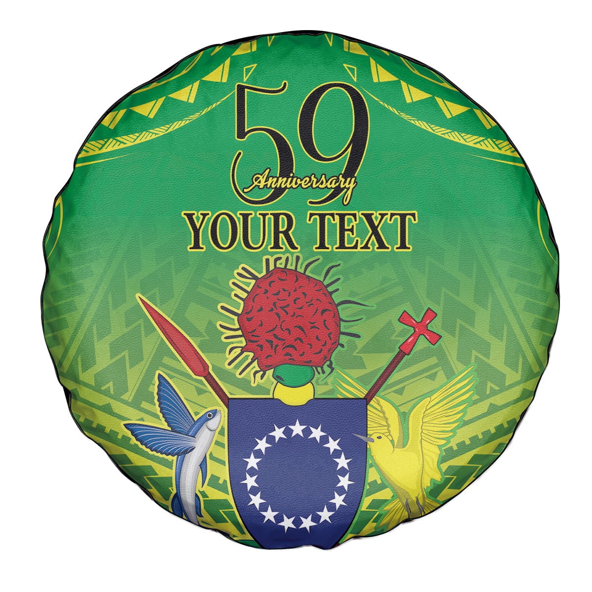 Cook Islands Constitution Day Spare Tire Cover Kuki Airani Since 1965