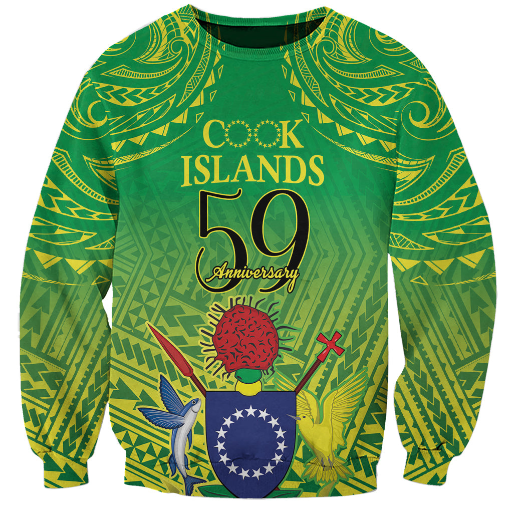 Cook Islands Constitution Day Sweatshirt Kuki Airani Since 1965