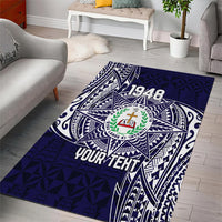 Personalised Tonga Sia'atoutai Theological College Area Rug Since 1948 Special Kupesi Pattern LT9 - Polynesian Pride