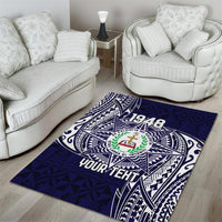 Personalised Tonga Sia'atoutai Theological College Area Rug Since 1948 Special Kupesi Pattern LT9 - Polynesian Pride