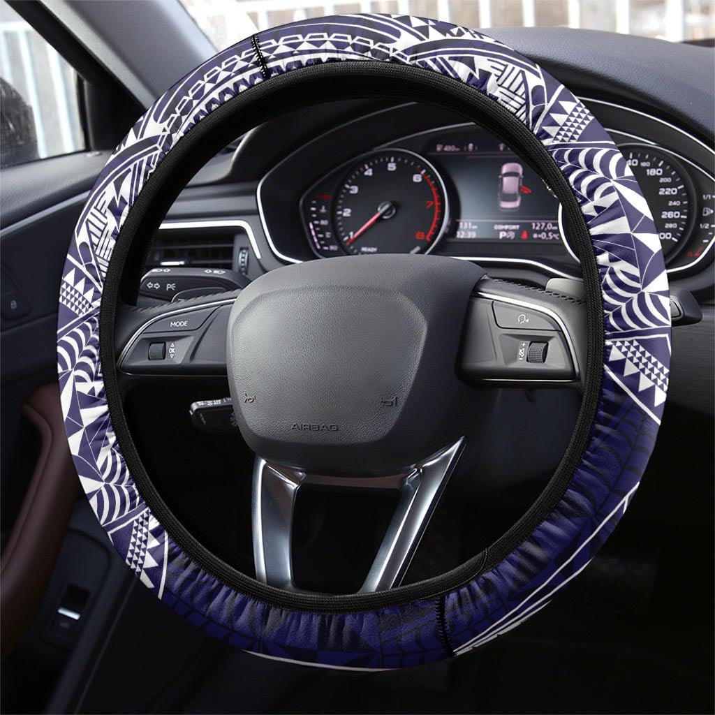 Tonga Sia'atoutai Theological College Steering Wheel Cover Since 1948 Special Kupesi Pattern LT9 - Polynesian Pride