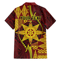 Personalised Tonga Haapai High School Family Matching Off Shoulder Short Dress and Hawaiian Shirt Special Kupesi Pattern