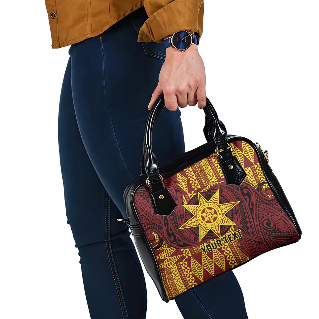 Personalised Tonga Haapai High School Shoulder Handbag Special Kupesi Pattern