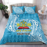 Personalised Tonga Lavengamalie College Bedding Set Since 1980 Special Kupesi Pattern