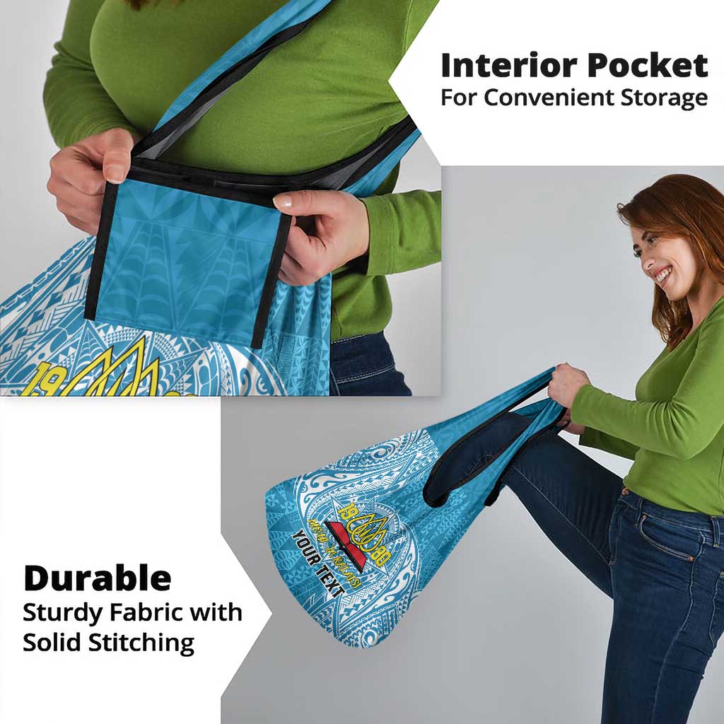 Personalised Tonga Lavengamalie College Grocery Bag Since 1980 Special Kupesi Pattern