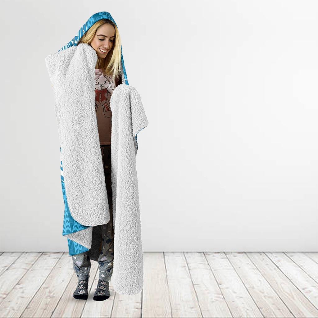 Personalised Tonga Lavengamalie College Hooded Blanket Since 1980 Special Kupesi Pattern