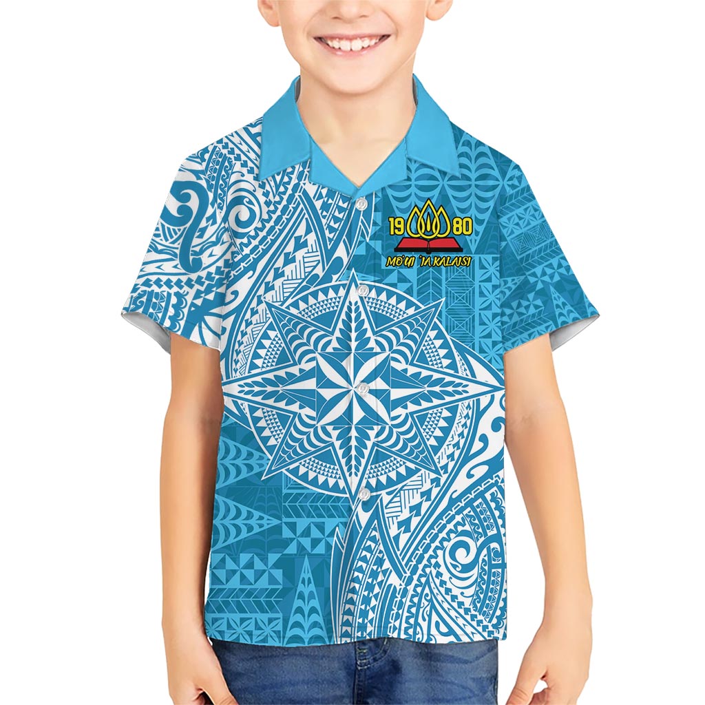 Personalised Tonga Lavengamalie College Kid Hawaiian Shirt Since 1980 Special Kupesi Pattern