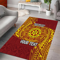 Personalised Tonga Niuatoputapu High School Area Rug Special Kupesi Pattern LT9 - Polynesian Pride